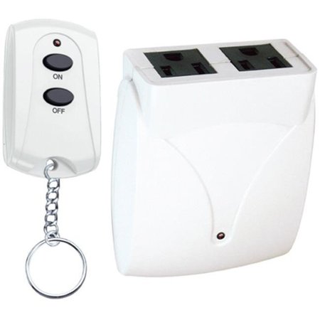 PRIME WIRE & CABLE Prime Wire & Cable TNRC21 Indoor 2 Outlet Remote; White TNRC21